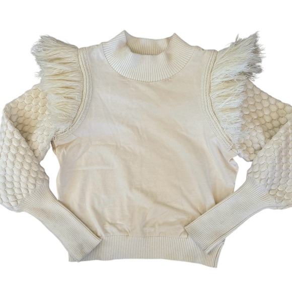 Dolan fringe sweater size XS in excellent like-new condition from Anthropologie - Picture 3 of 5